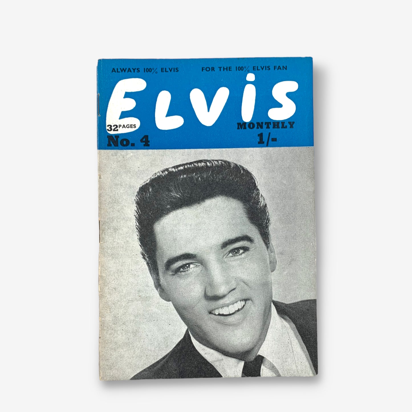 Elvis Monthly Issue 4 - 1963 Elvis Presley A6 Paper Magazine