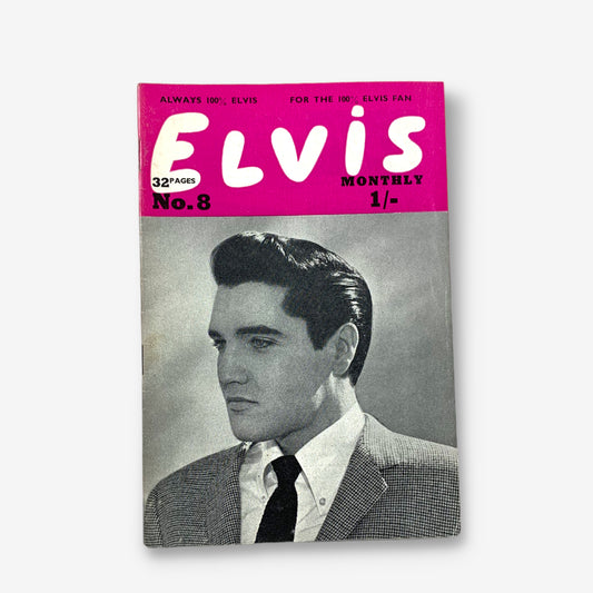 Elvis Monthly Issue 8 - 1963 Elvis Presley A6 Paper Magazine
