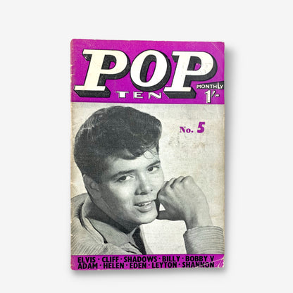 Pop Ten Monthly Issue 5 - 1962 Pop Music A6 Paper Magazine