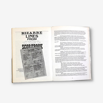 The Cricketer Book Of Cricket Disasters & Bizarre Records - 1983 Hardcover Book (Mike Brearley)