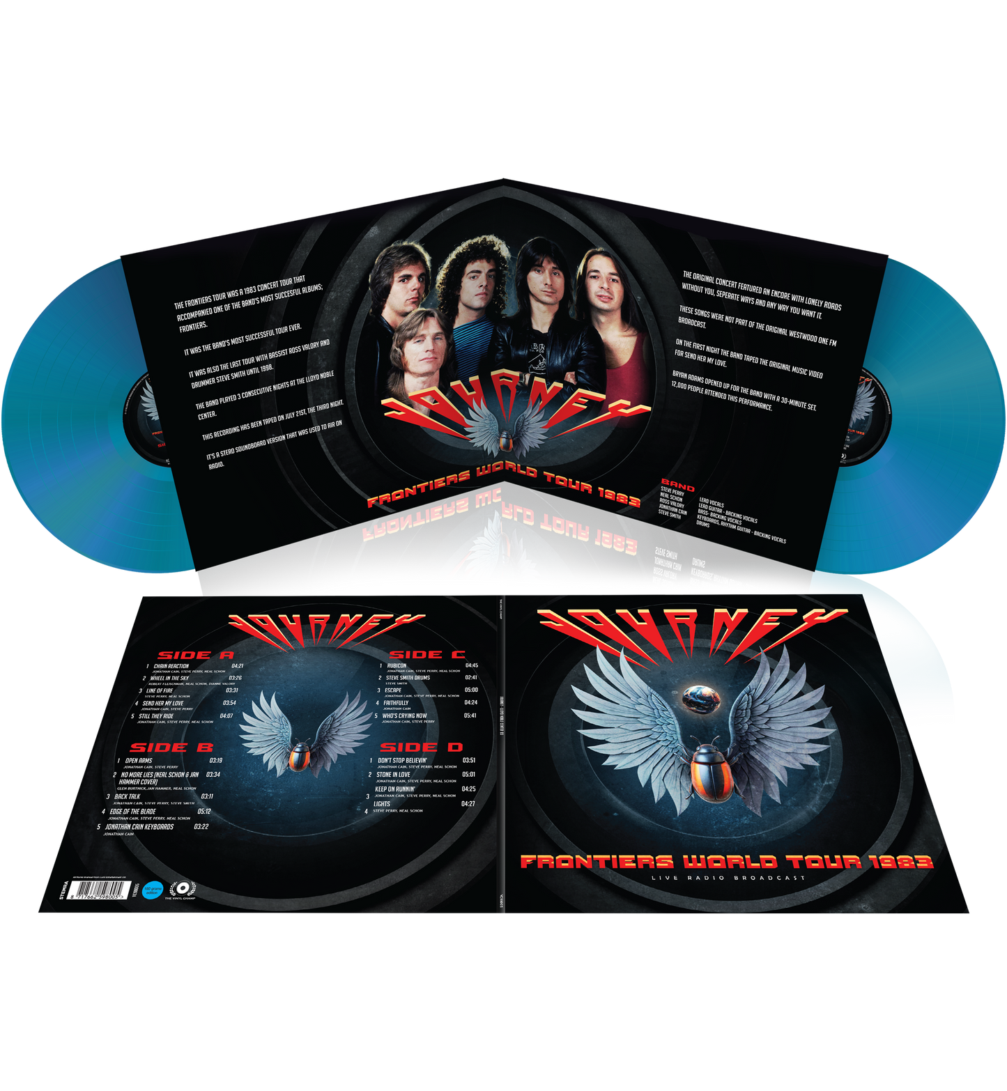 Journey – Frontiers World Tour 1983 (Limited Edition Double-LP on 180g Transparent Blue Vinyl)