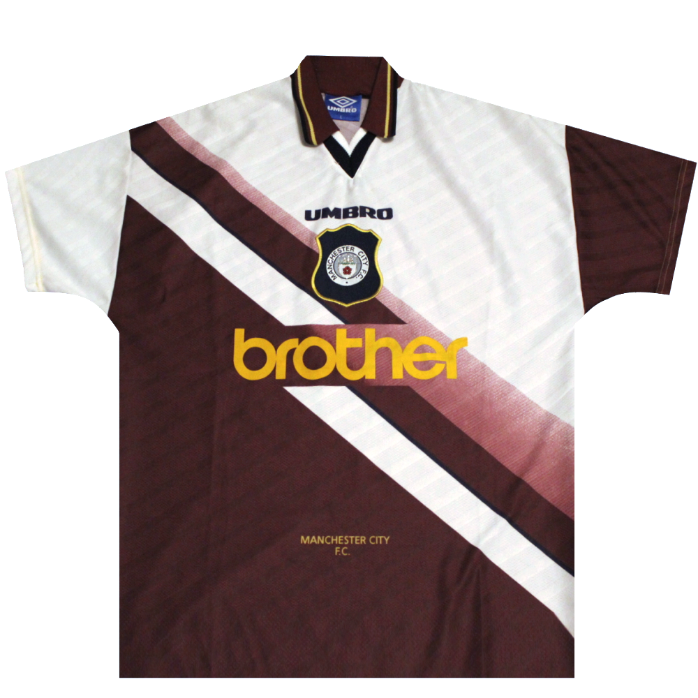 Manchester City 1996-1997 Home Football Shirt (Excellent) L