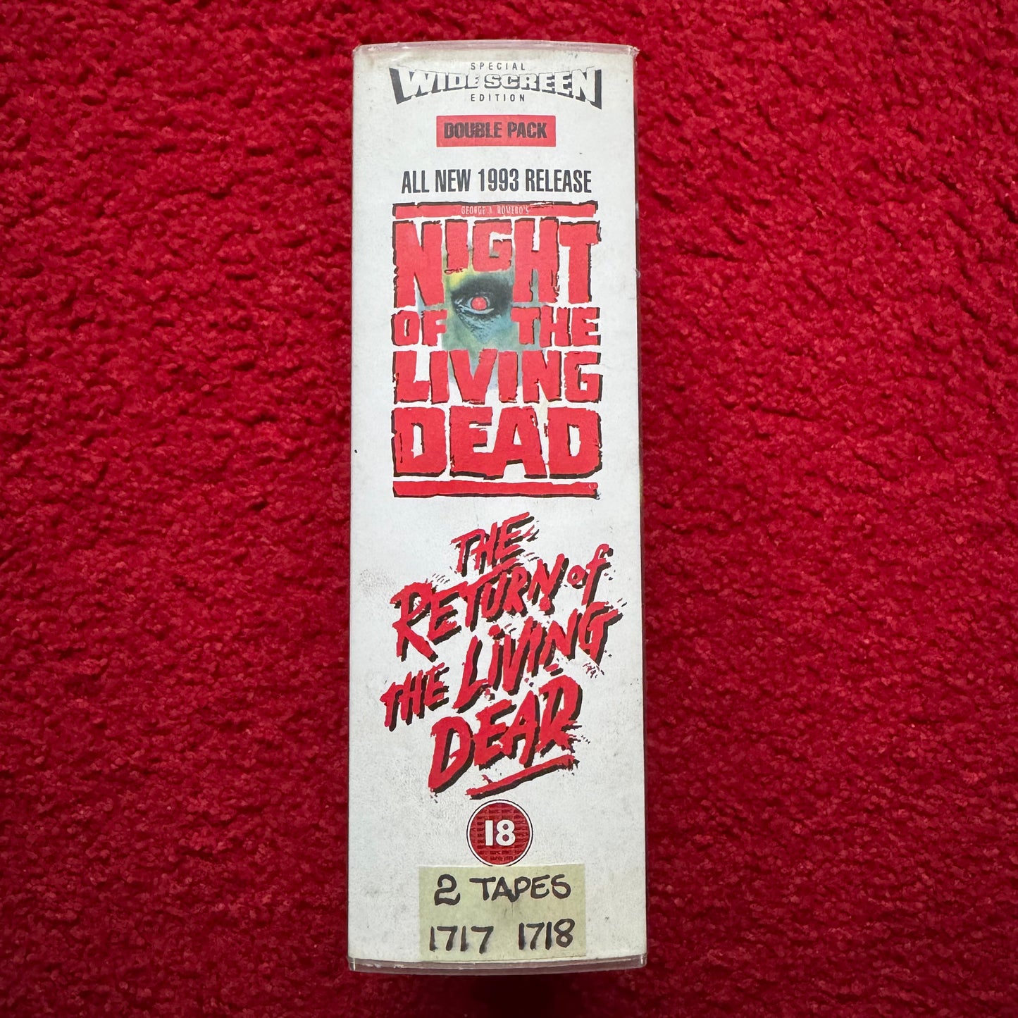 Night of the Living Dead / The Return of the Living Dead Double Boxset VHS Video (1985) TVT1155