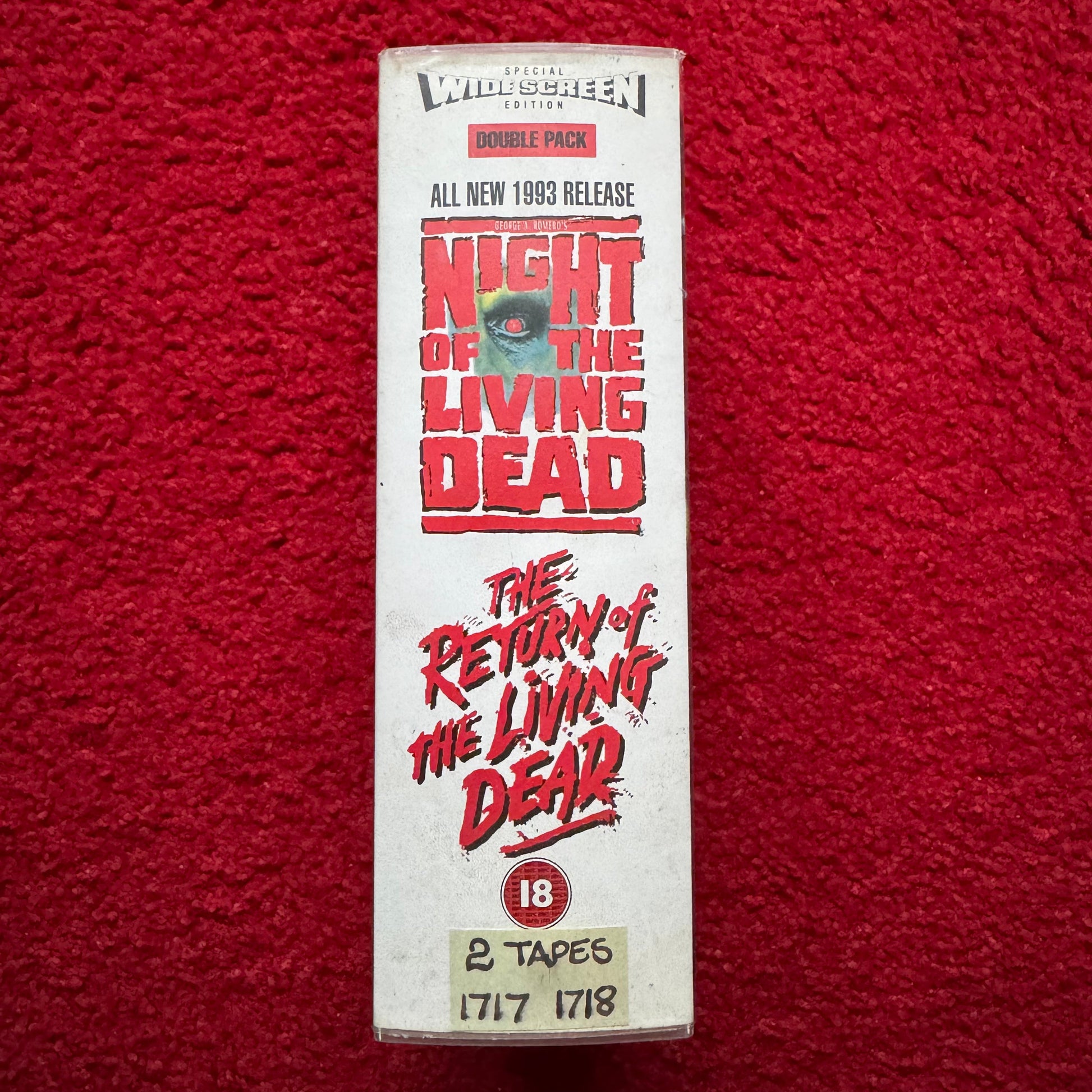 Night of the Living Dead / The Return of the Living Dead Double Boxset VHS Video (1985) TVT1155