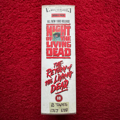 Night of the Living Dead / The Return of the Living Dead Double Boxset VHS Video (1985) TVT1155