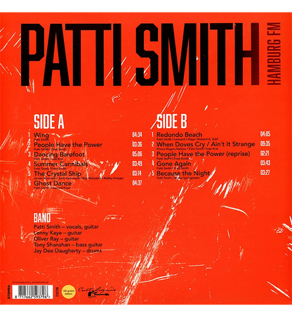 Patti Smith – Live in Hamburg, 1996 (12-Inch Album on 180g Vinyl)