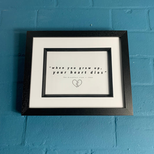 The Breakfast Club - Framed Movie Quote Print