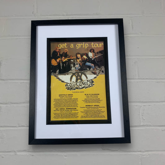 Aerosmith - Get a Grip Tour - Original Framed Magazine Poster A4