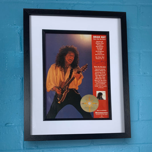 Brian May - Back On The Road - Original Framed Magazine Poster A4