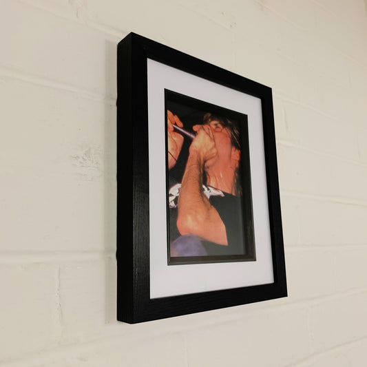 Nirvana - Kurt Cobain Live - Original Framed Magazine Print 5x7"