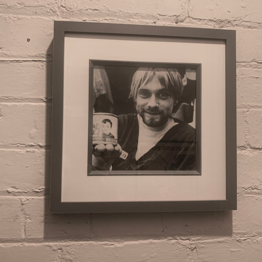 Nirvana - Kurt Cobain - Original Framed Magazine Print 8x8"