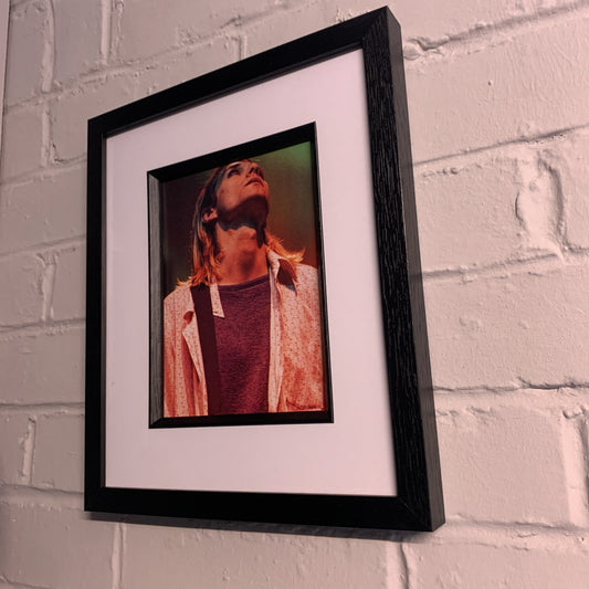 Nirvana - Kurt Cobain Live - Original Framed Magazine Print 6x8"