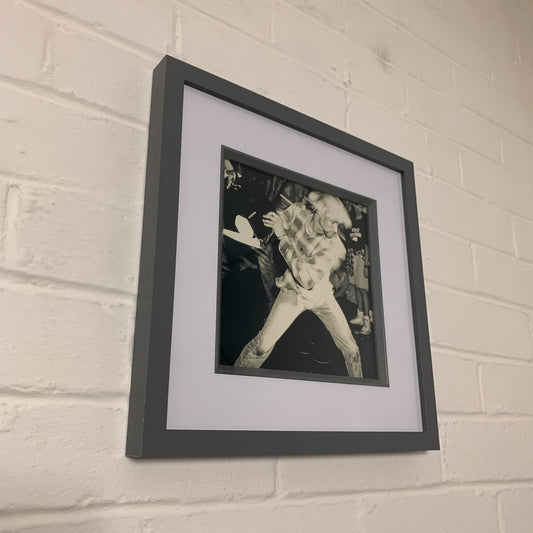 Nirvana - Kurt Cobain Live - Original Framed Magazine Print 8x8"