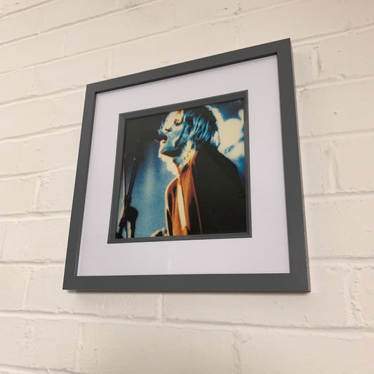 Nirvana - Kurt Cobain Live - Original Framed Magazine Print 8x8"