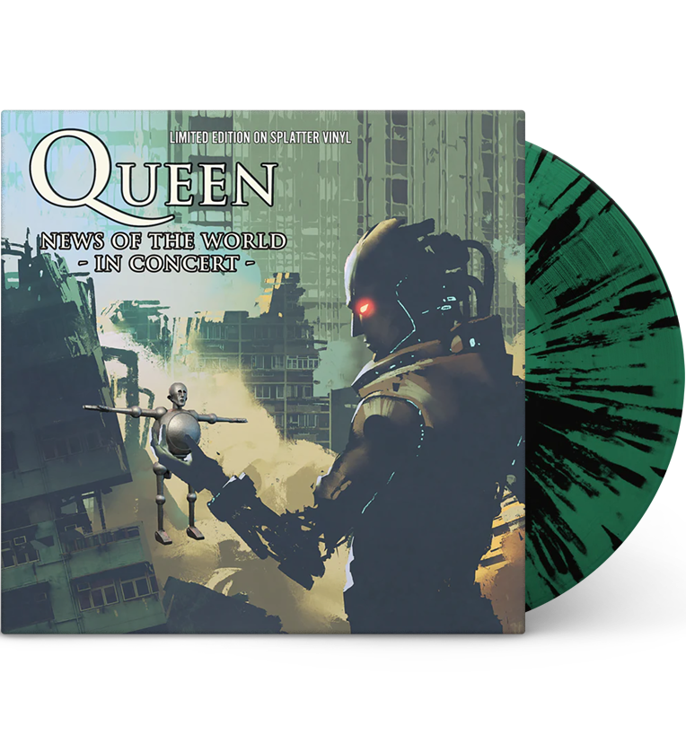 Queen – News of the World in Concert: Live in Houston, 1977 (Limited Edition 12-Inch Album on Green/Black Splatter Vinyl)