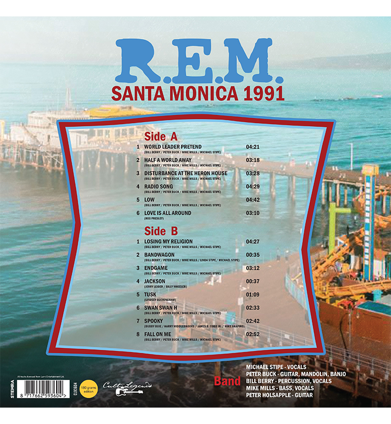R.E.M. – Santa Monica 1991 (12-Inch Album on 180g Vinyl)