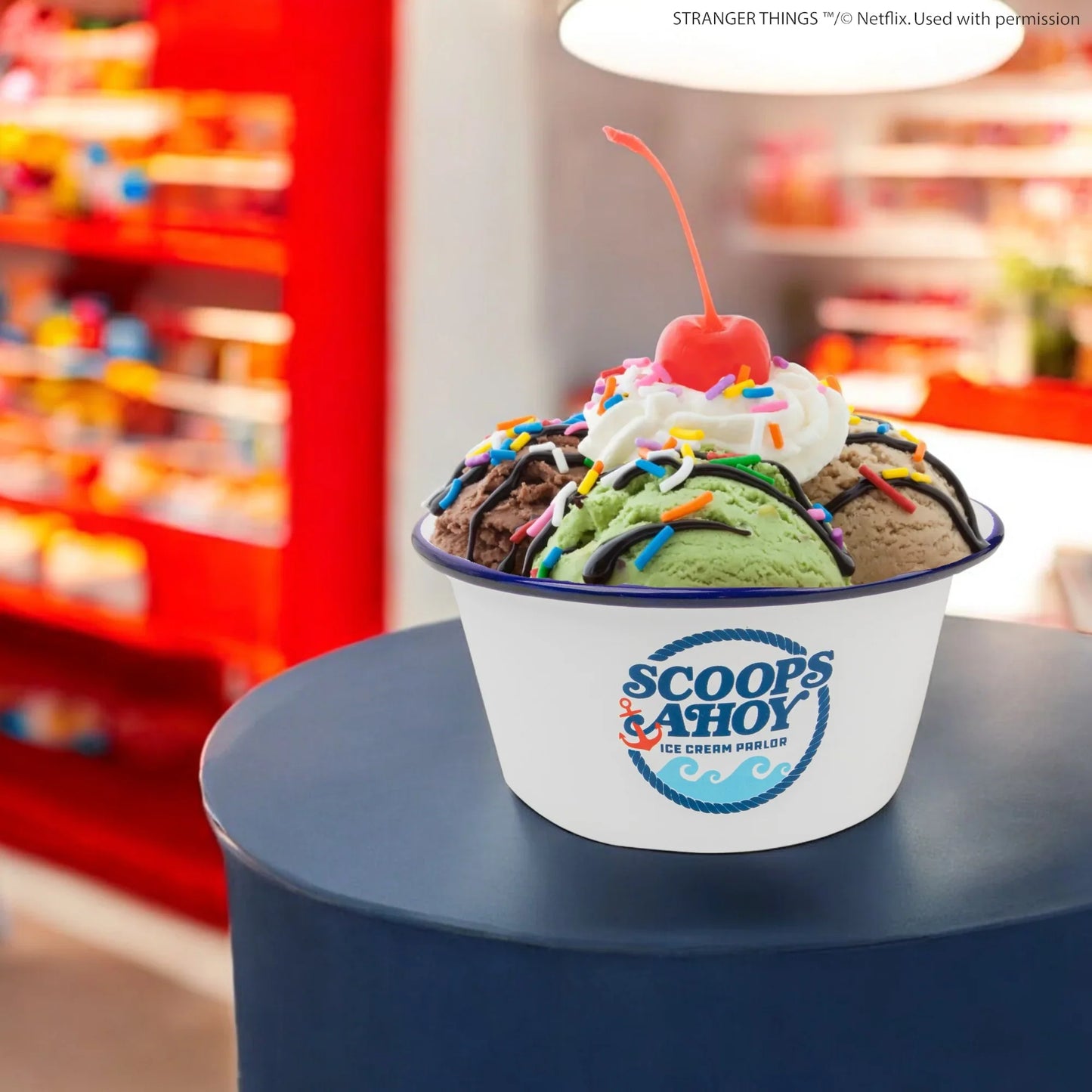 Stranger Things Ice Cream Bowl & Sailor Hat Scoops Ahoy CR4282