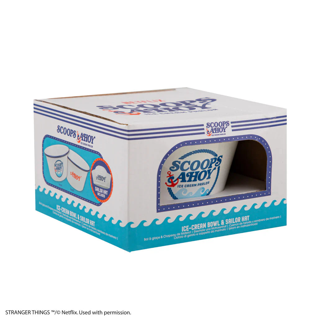 Stranger Things Ice Cream Bowl & Sailor Hat Scoops Ahoy CR4282