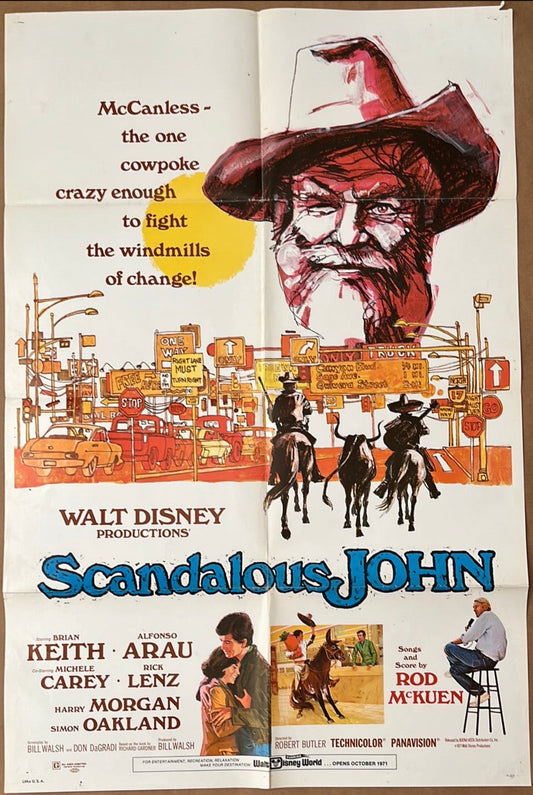 Scandalous John (1971) Original US One Sheet Cinema Poster