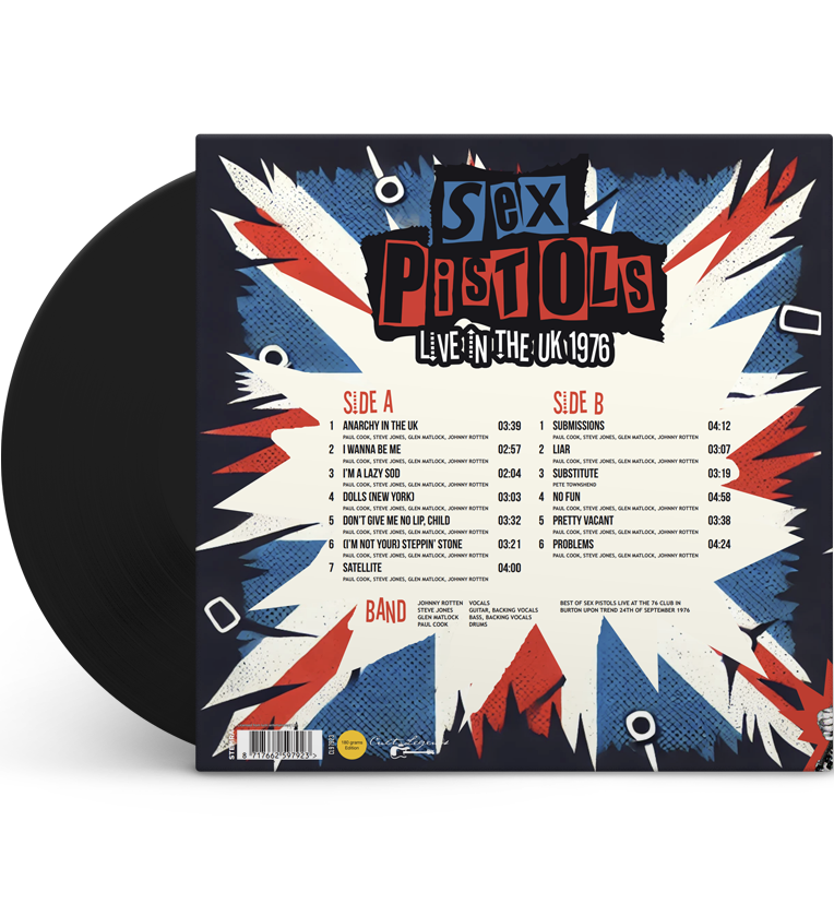 Sex Pistols – Live in the UK 1976 (12-Inch Album on 180g Vinyl)