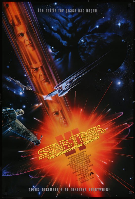 Star Trek VI: The Undiscovered Country (1991) Original US One Sheet Movie Poster 26.75 x 39.75