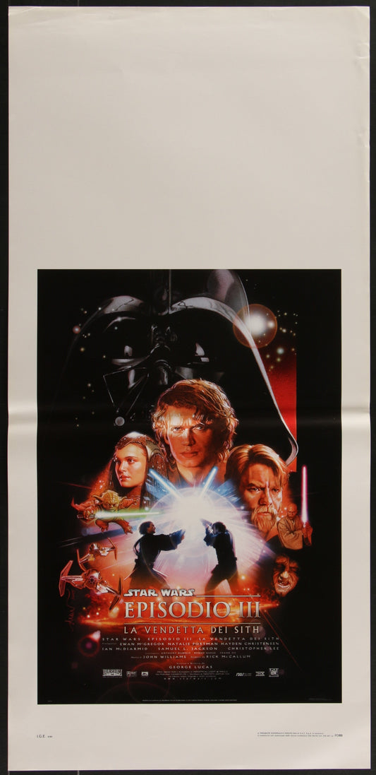 Star Wars: Episode III – Revenge of the Sith (2005) Original Italian Locandina Movie Poster 33 x 70 cm