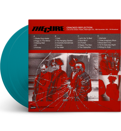 The Cure – Cracked Reflection: Live in Washington, D.C., 1984 (Limited Edition Double-LP on Transparent Teal Vinyl)