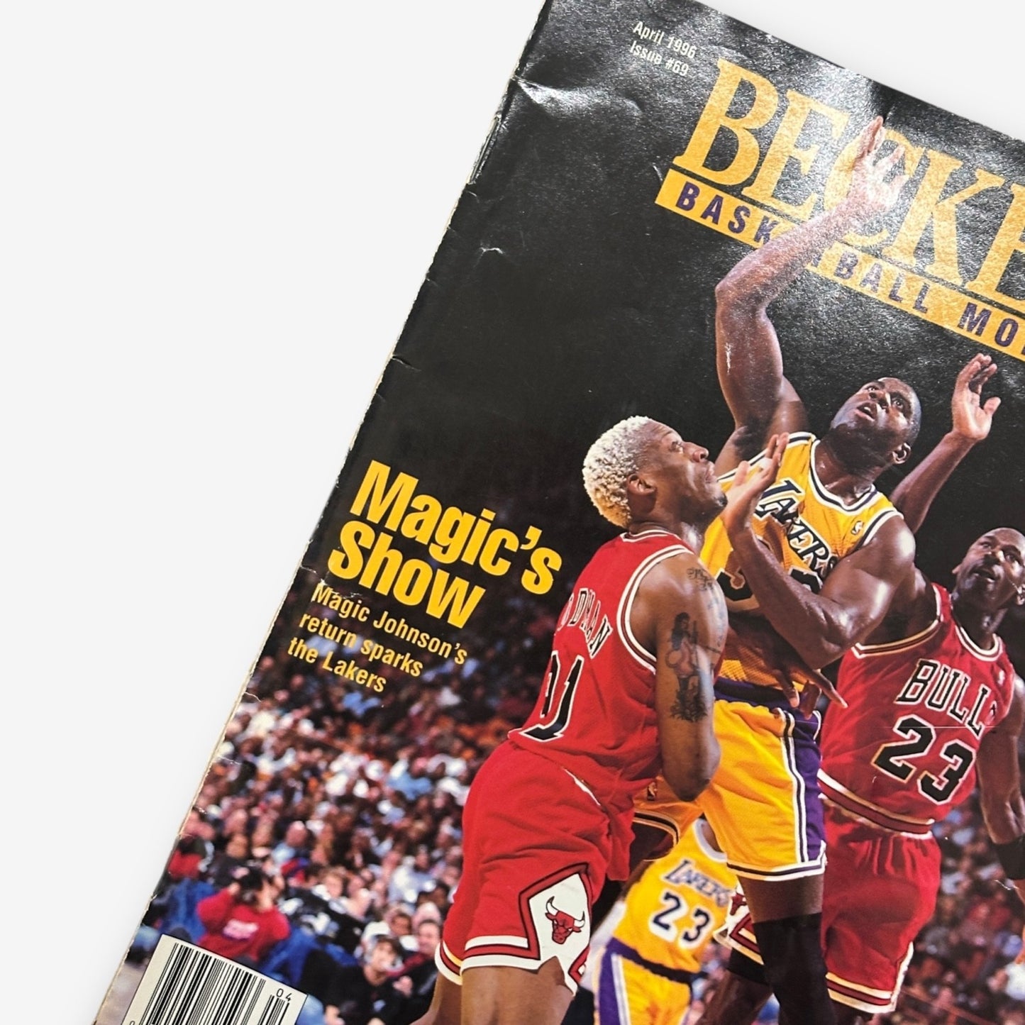 1996 Magic Johnson - Magic's Show - Beckett Basketball Monthly #69