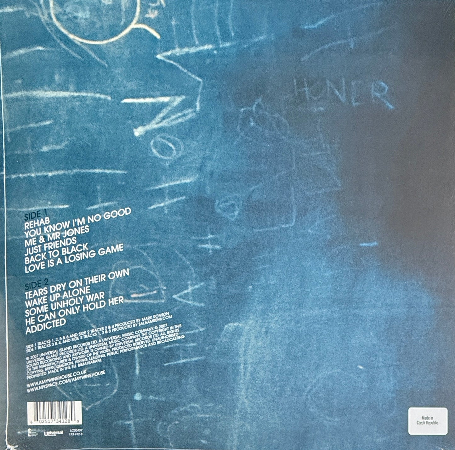 Amy Winehouse – Back To Black – Universal Records Back in Stock!