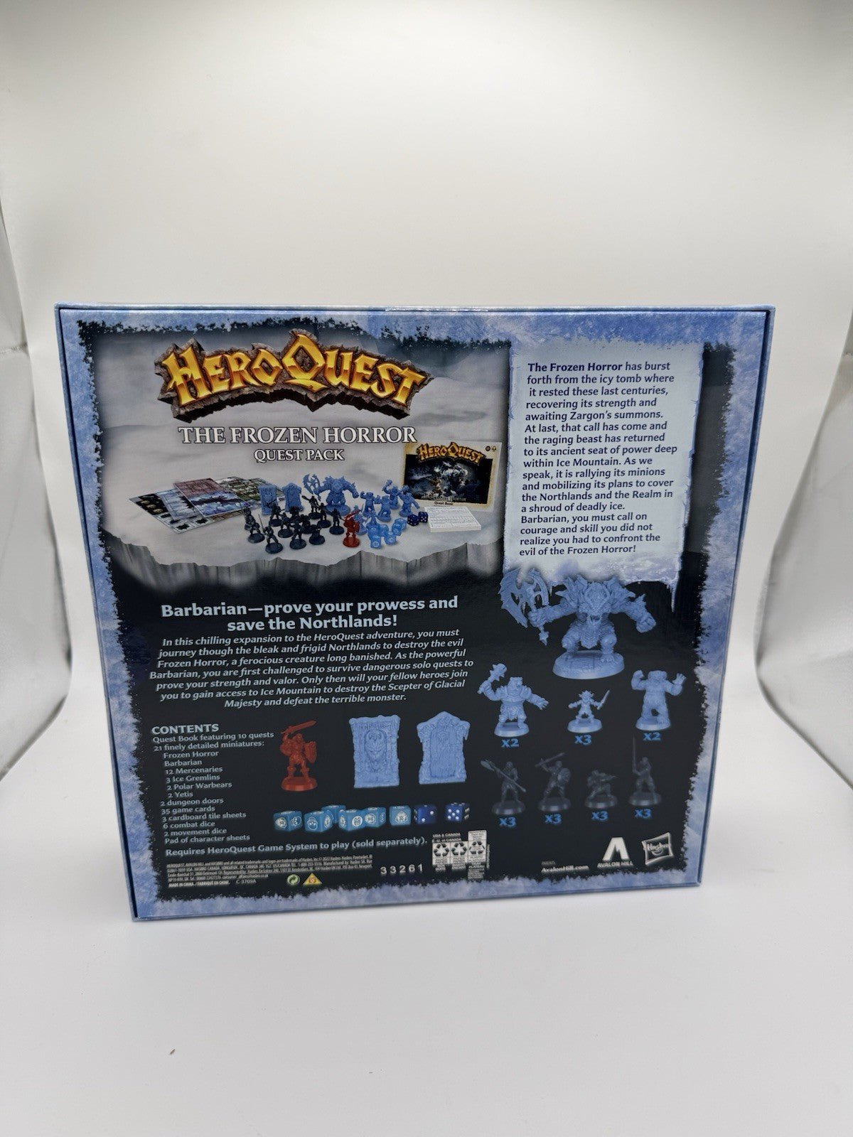 Avalon Hill HeroQuest The Frozen Horror Quest Pack for Ages 14 and Up