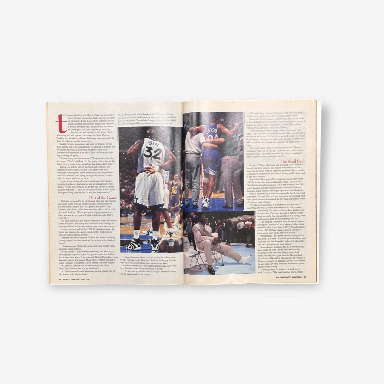 1996 Magic Johnson - Magic's Show - Beckett Basketball Monthly #69