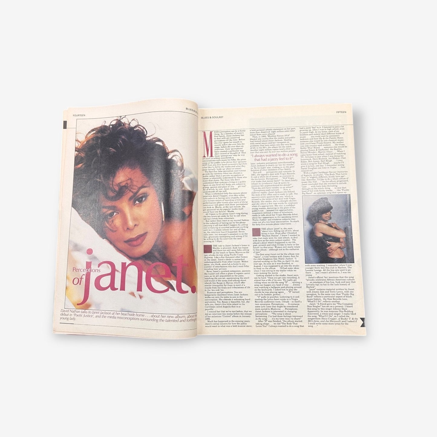 1993 Janet Jackson - Blues & Soul Magazine Issue 637
