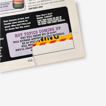 2000 Red Hot Chilli Peppers - Smashes In Australia - Melody Maker Magazine