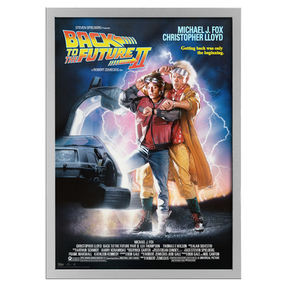 Back To The Future Part II Framed A2 Editions Poster - White