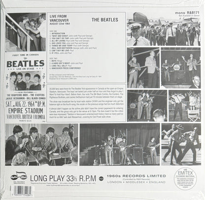 The Beatles – Live From Vancouver August 22nd 1964 – Rhythm & Blues Records – 2025 Vinyl