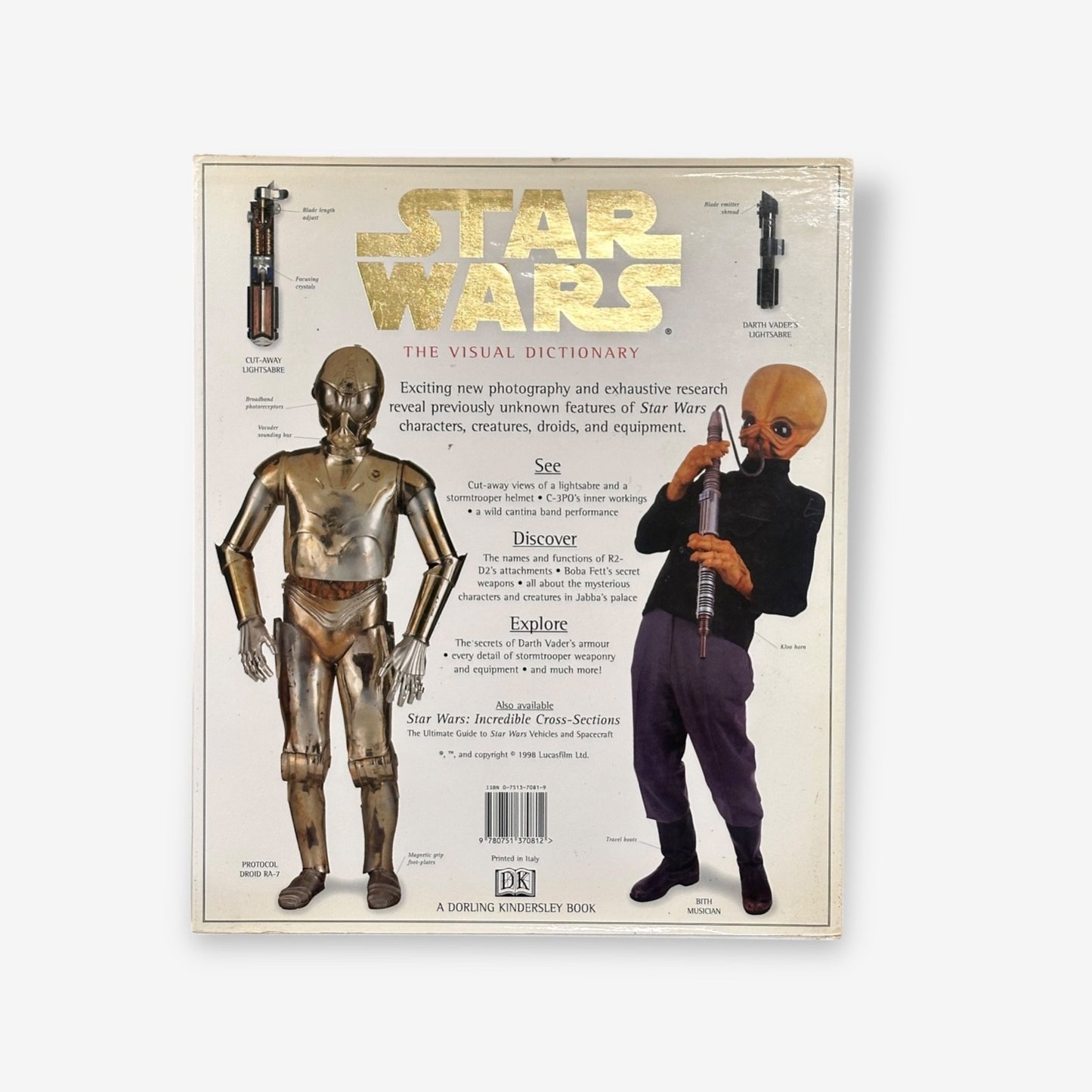 Star Wars  - The Visual Dictionary Hardback Book (David West Reynolds) 1998