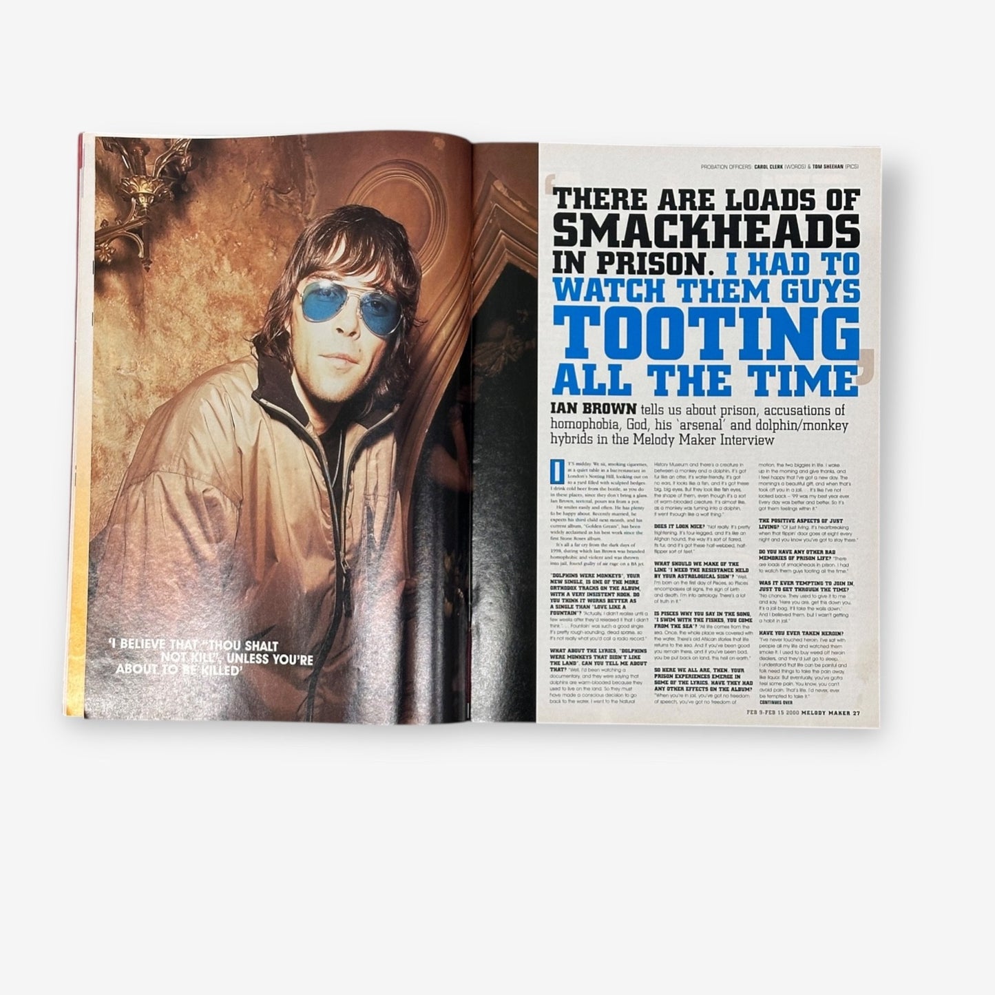 2000 Red Hot Chilli Peppers - Smashes In Australia - Melody Maker Magazine