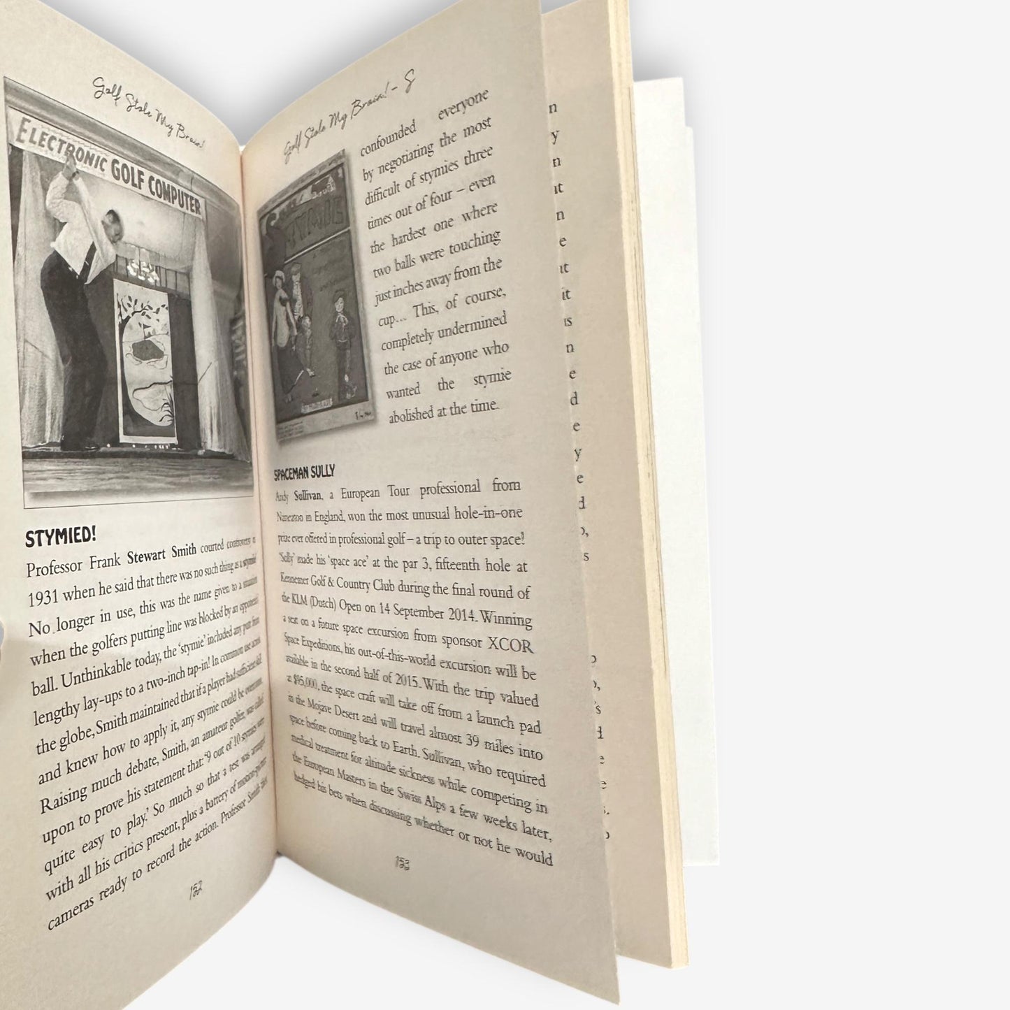 Golf Stole My Brain - And Other Strange Golfing Tales - Hardback Book (Dale Concannon) 2015