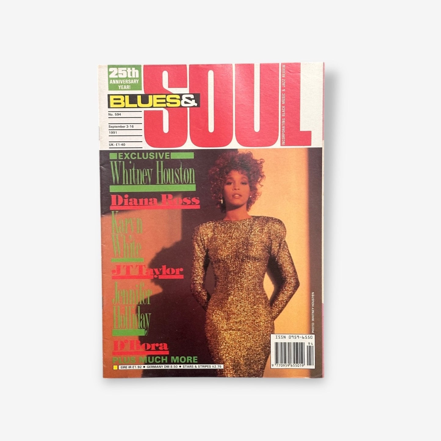 1991 Whitney Houston - Blues & Soul Magazine Issue 594