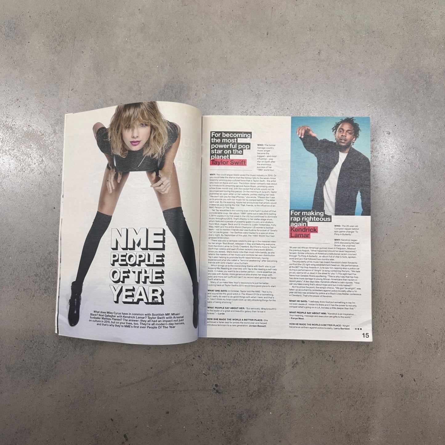 2015 People Of The Year - NME Magazine