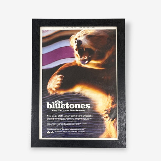 Framed Melody Maker A4 Magazine Poster - The Bluetones 2000