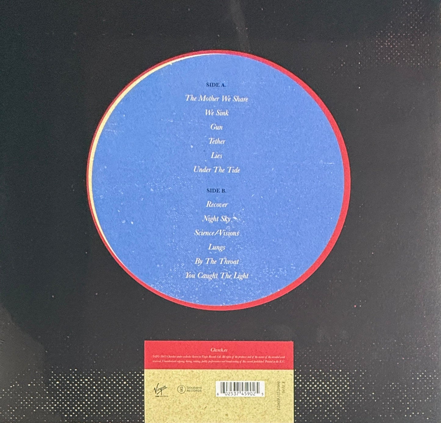 Chvrches – The Bones Of What You Believe – Virgin EMI – 2013 Vinyl