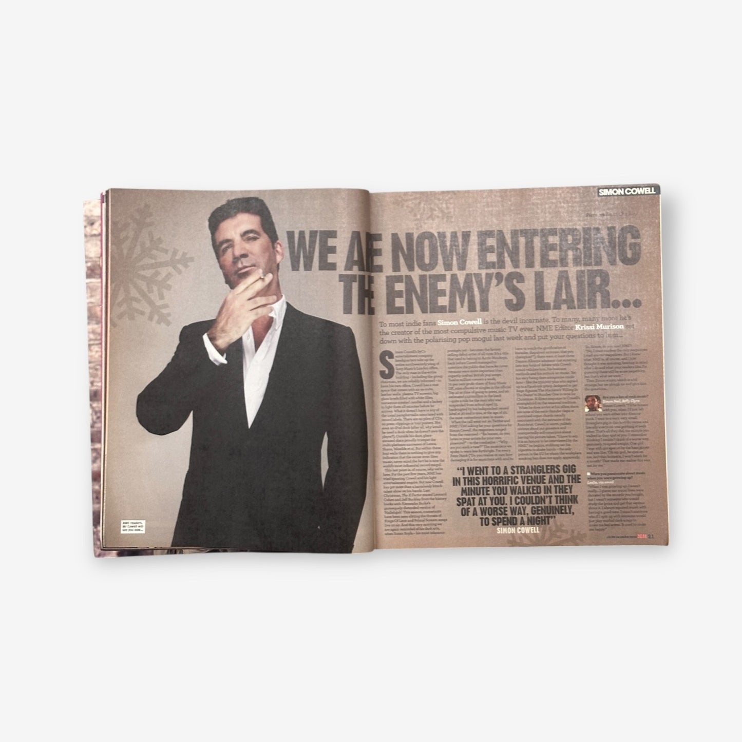 2008 Simon Cowell - The Grinch Speaks - NME Magazine