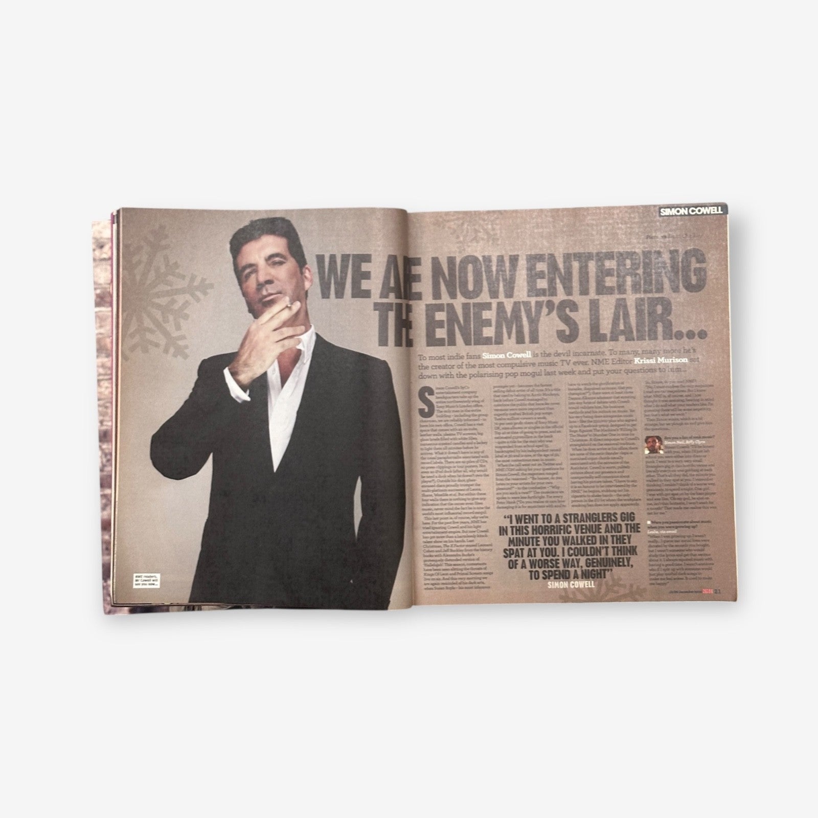 2008 Simon Cowell - The Grinch Speaks - NME Magazine