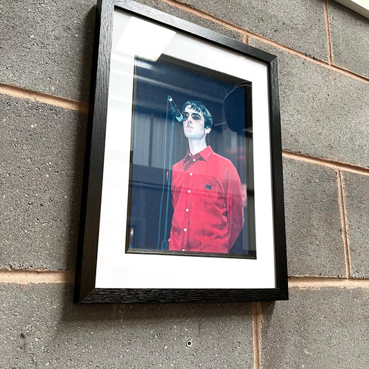 Oasis - Liam Gallagher Earls Court 1997 - Original Framed Photograph - 43cm x 33cm