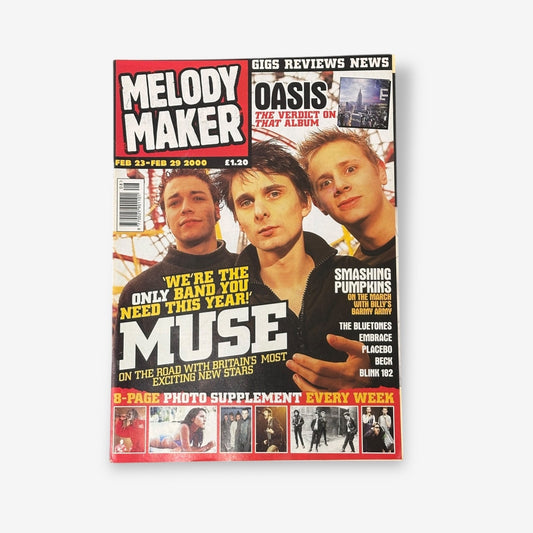 2000 Muse - On The Road With Britains Exciting New Stars - Melody Maker Magazine