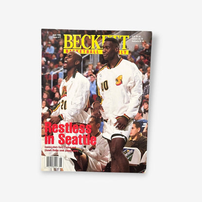 1996 Payton & Kemp - Restless In Seattle - Beckett Basketball Month #71