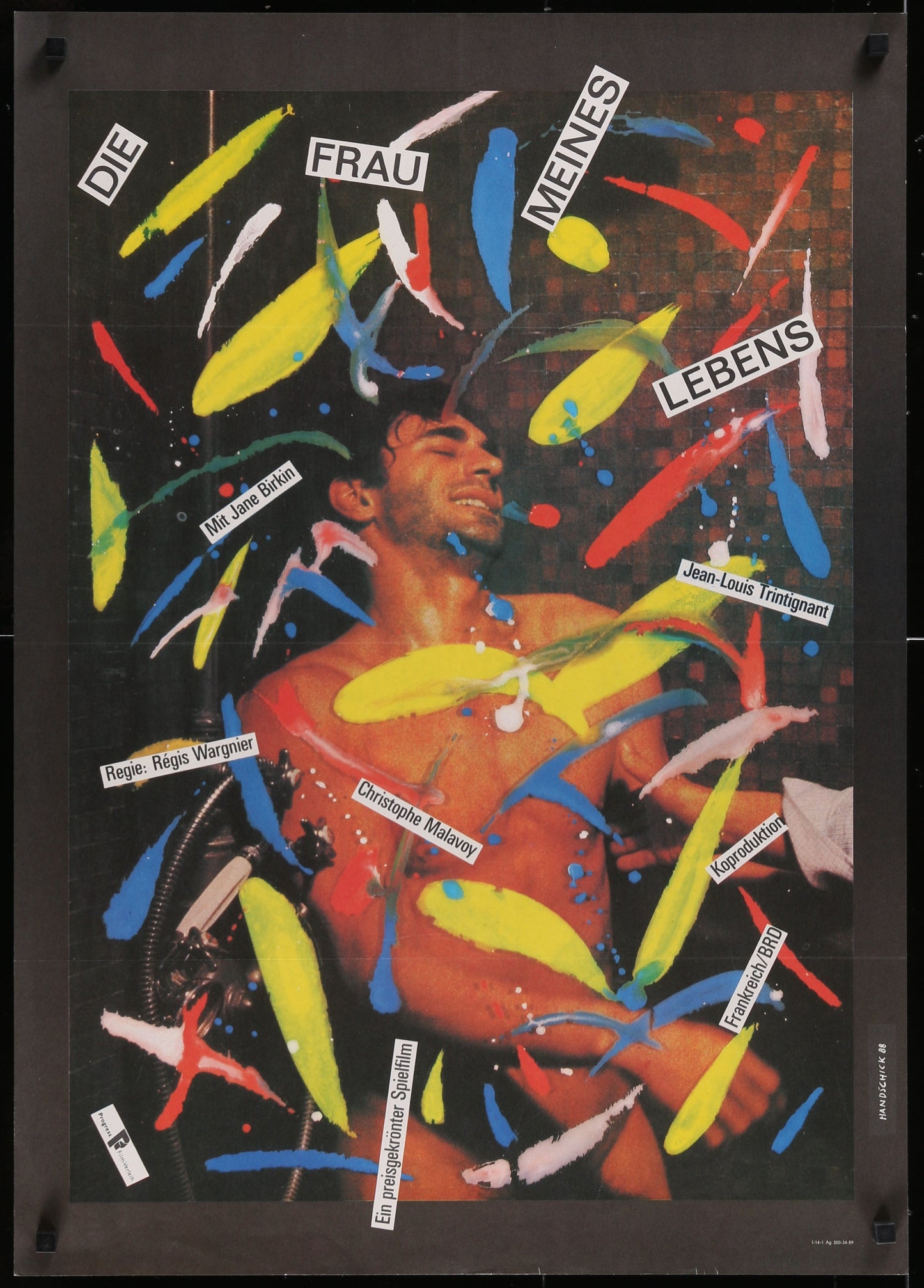 The Woman Of My Life (1989) Original East German A1 Movie Poster