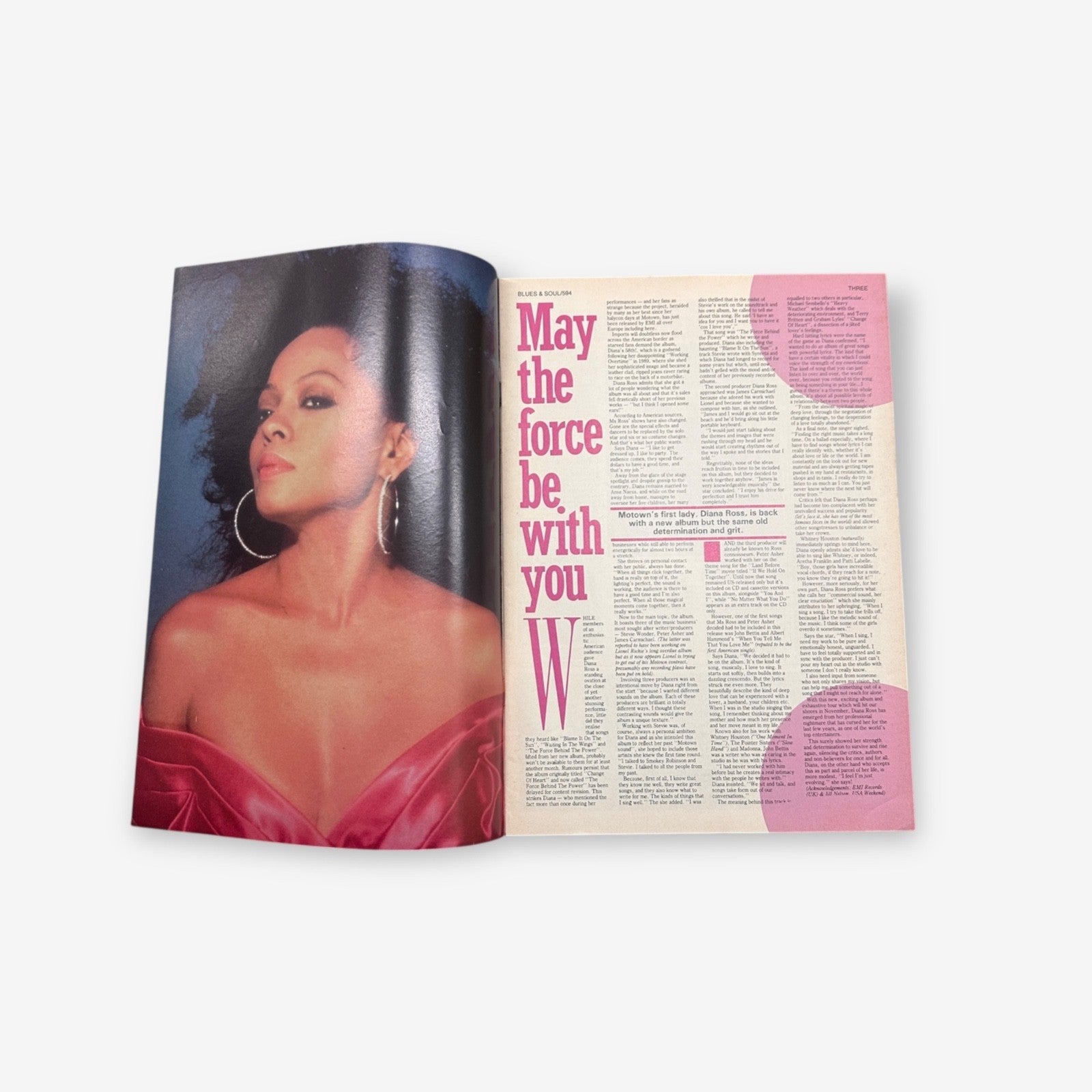 1991 Whitney Houston - Blues & Soul Magazine Issue 594