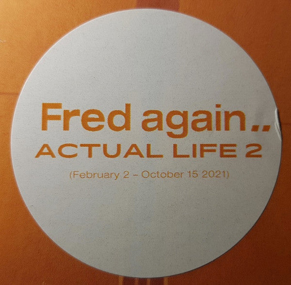 Fred again.. – Actual Life 2 (February 2 – October 15 2021) [Clear Vinyl LP, 2022 UK Electronic/Downtempo]
